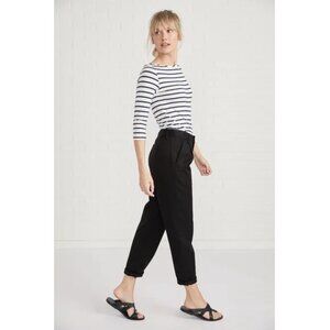 KowTow Turnaround black twill Button-fly pants